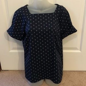 Brooks Brothers Navy Blue Top